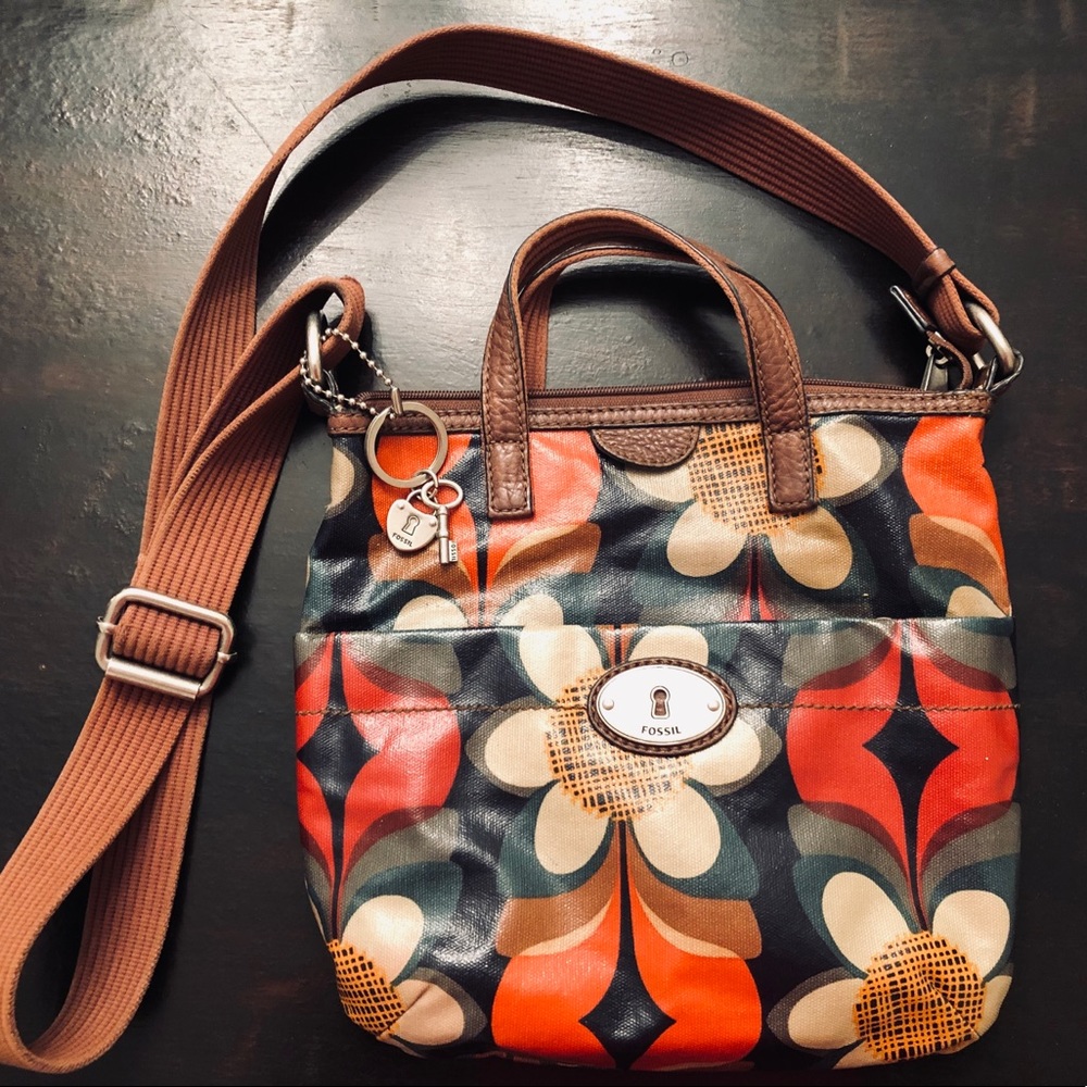 Fossil Key-Per Crossbody